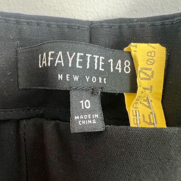 Lafayette 148 Womens Casual Pants Career Trouser Classic Black Size 10 - Picture 3 of 8